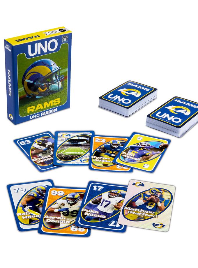 UNO Fandom NFL Los Angeles Rams Game Deck Same Day Delivery