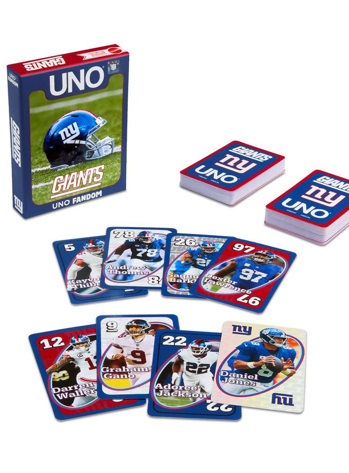 UNO Fandom NFL New York Giants Game Deck For Sale