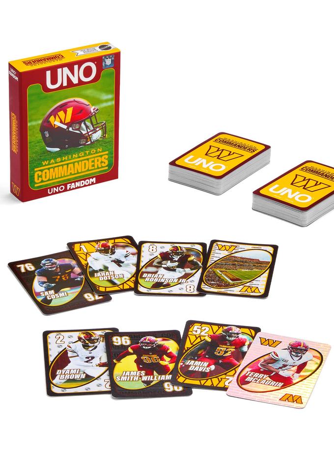 UNO Fandom NFL Washington Commanders Game Deck On Sale