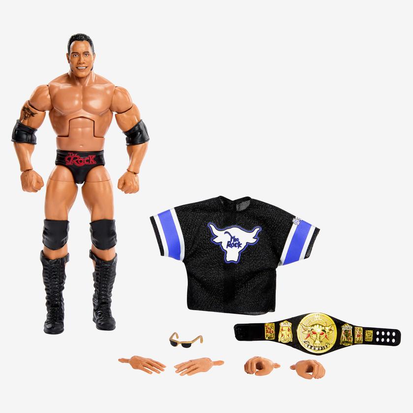 WWE Elite Collection The Rock Action Figure Best Buy