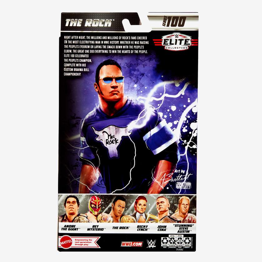 WWE Elite Collection The Rock Action Figure Best Buy