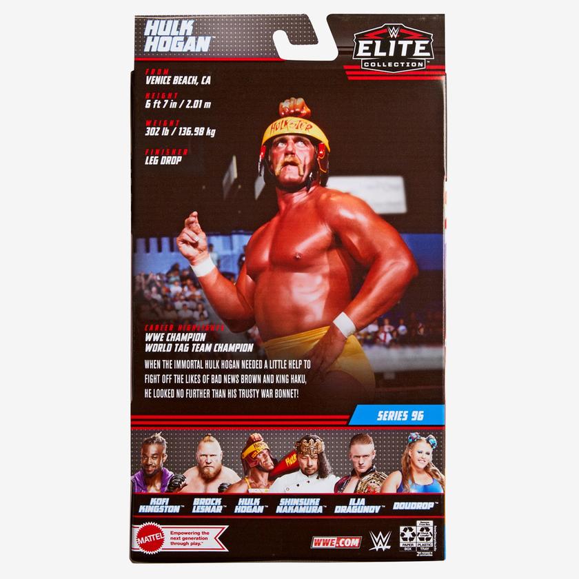 WWE Hulk Hogan Elite Collection Action Figure Free shipping