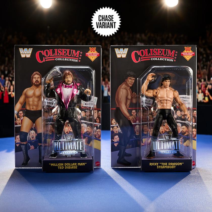 WWE Ultimate Edition Coliseum Collection “Million Dollar Man” Ted DiBiase and Ricky “The Dragon” Steamboat 2-Pack Best Buy