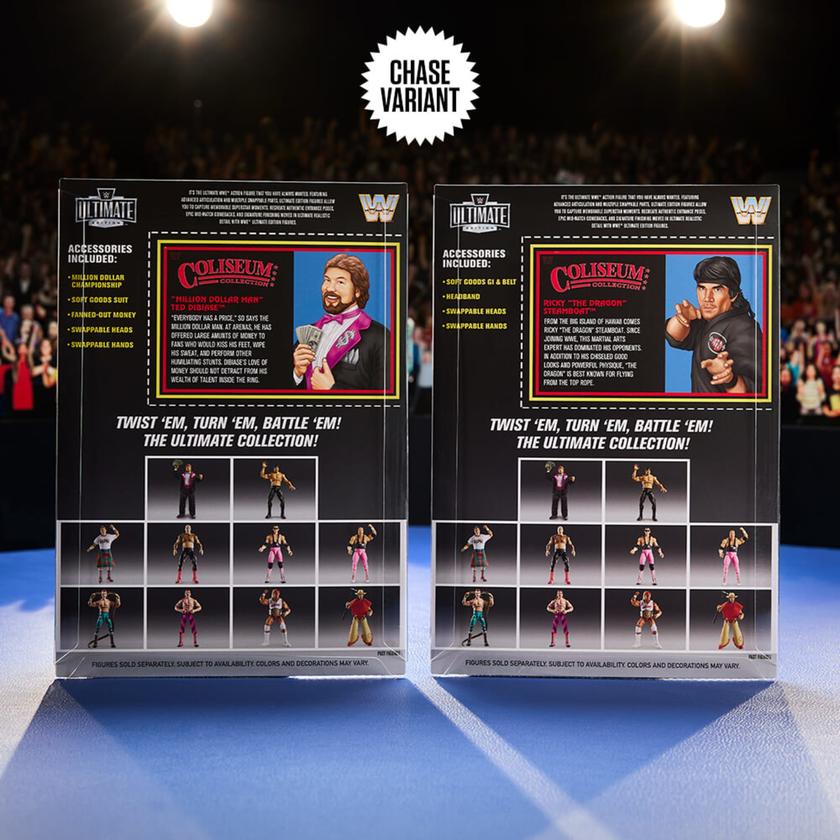 WWE Ultimate Edition Coliseum Collection “Million Dollar Man” Ted DiBiase and Ricky “The Dragon” Steamboat 2-Pack Best Buy